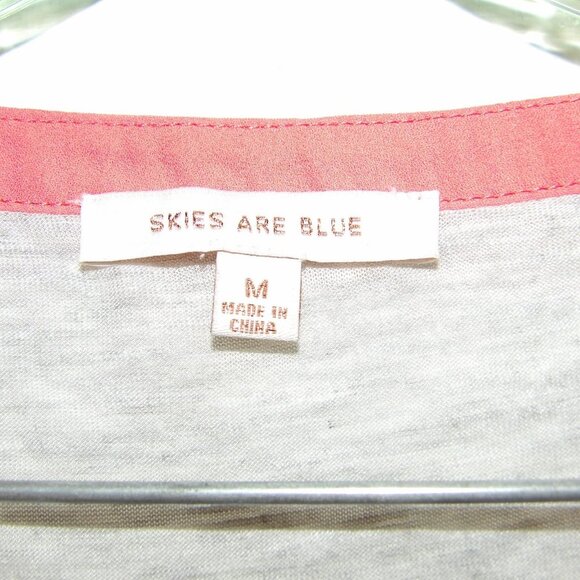 Skies Are Blue Short Sleeve T Shirt Top Sz M - Picture 4 of 5